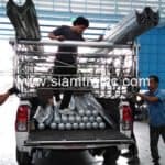 ราวเหล็กลูกฟูก มอก. 248-2531 ปลายทางอำเภอเมืองสุพรรณบุรี จังหวัดสุพรรณบุรี