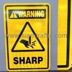 ป้ายสัญลักษณ์ความปลอดภัย WARNING SHARP ขนาด 30 x 45 เซนติเมตร บริษัท เมมเบอร์เทค จำกัด ป้ายสัญลักษณ์ความปลอดภัย WARNING SHARP ขนาด 30 x 45 เซนติเมตร บริษัท เมมเบอร์เทค จำกัด