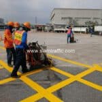 รับตีเส้นจราจร อมตะซิตี้ จังหวัดระยอง