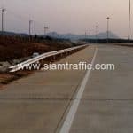 แบบการ์ดเรล บนทางหลวงพิเศษหมายเลข 7 ปริมาณงานรวม 15,000 ม.