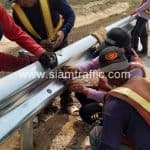 งานการ์ดเรล แบบมาตรฐานกรมทางหลวง DWG.NO.RS-605 บนทางหลวงพิเศษหมายเลข 7 ปริมาณงานรวม 15,000 เมตร