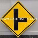 ป้ายเตือน ต.14 หรือป้ายเตือนทางแยก ขนาด 60 x 60 ซม.