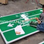 ป้าย Overhang แบบแขวน กทม.งานป้าย Overhang แบบแขวน กทม. ขนาด 120 x 240 ซม.