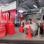 กรวยจราจร eva คาดแถบสะท้อนแสง