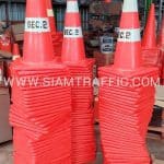 กรวยจราจร แถบล่างสกรีนข้อความ "ทล. 366 SEC.2"