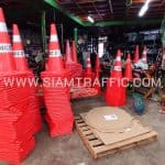 กรวยจราจร eva แถบบนสกรีนโลโก้ SEC