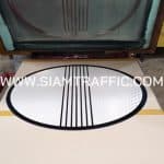 รับทำป้ายบังคับจราจร ป้ายสิ้นสุดเขตบังคับ ขนาด 75 เซนติเมตร