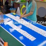 รับทำป้ายข้อความ ป้ายโครงการหน้าโรงเรียนปลอดภัย อุ่นใจใช้ทางหลวงชนบท