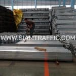 Guard rail ติดตั้งบนทางหลวงหมายเลข 4