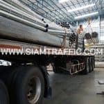 Guardrails ติดตั้งบนทางหลวงหมายเลข 4 ตอน เสียบญวน - กระบุรี ตอน 1 ระหว่าง กม.484+434 - กม.499+035 เป็นแห่ง ๆ ปริมาณงานรวม 2,228 เมตร