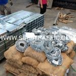 อุปกรณ์ Guard rail ติดตั้งบนทางหลวงหมายเลข 4 ตอน เสียบญวน - กระบุรี