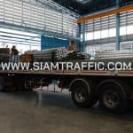 Guardrail ติดตั้งบนทางหลวงหมายเลข 4 ตอน เสียบญวน - กระบุรี ตอน 1 ระหว่าง กม.484+434 - กม.499+035 เป็นแห่ง ๆ ปริมาณงานรวม 2,228 เมตร