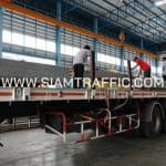 ราวกันอันตราย ติดตั้งที่ทางหลวงหมายเลข 1 ตอนควบคุม 1003 ตอน วังม่วง - แม่เชียงรายบน