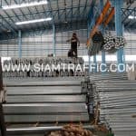 ราวกันอันตราย ติดตั้งที่ทางหลวงหมายเลข 1 ตอน วังม่วง - แม่เชียงรายบน