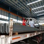 แผ่นราวกันอันตราย หนา 3.2 มม. ติดตั้งที่ทางหลวงหมายเลข 1 ตอน วังม่วง - แม่เชียงรายบน