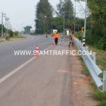 การติดตั้งการ์ดเรล แขวงทางหลวงหนองคาย