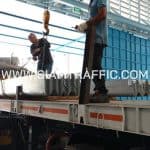 ราวเหล็กลูกฟูก สำหรับติดตั้งบนทางหลวงหมายเลข 4