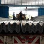 ราวเหล็กลูกฟูก สำหรับโครงการติดตั้งการ์ดเรล บนทางหลวงหมายเลข 4 ตอนควบคุม 0501 ตอน สระพัง - เขาวัง ตอน 8 ปริมาณ 5,128 เมตร