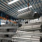 ราวเหล็กลูกฟูก สำหรับโครงการติดตั้งการ์ดเรล บนทางหลวงหมายเลข 4 ตอนควบคุม 0501 ตอน สระพัง - เขาวัง ตอน 8 ปริมาณ 5,128 ม.