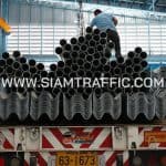 โรงงานผลิตแผ่นการ์ดเรล สำหรับงานติดตั้งการ์ดเรล บนทางหลวงหมายเลข 4 ตอนควบคุม 0501 ตอน สระพัง - เขาวัง ตอน 8 ปริมาณ 5,128 เมตร