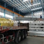 ราวเหล็กลูกฟูก สำหรับงานติดตั้งบนทางหลวงหมายเลข 4 ตอนควบคุม 0501 ตอน สระพัง - เขาวัง ตอน 8 ปริมาณ 5,128 ม.