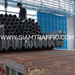 guard rail ปลายทางทางหลวงหมายเลข 4 ตอนควบคุม 0501 ตอน สระพัง - เขาวัง ตอน 8 ปริมาณ 5,128 เมตร