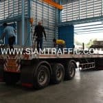 guard rail ส่งไปติดตั้งบนทางหลวงหมายเลข 4 ตอนควบคุม 0501 ตอน สระพัง - เขาวัง