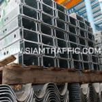 ราวเหล็กลูกฟูก สำหรับติดตั้งบนทางหลวงหมายเลข 4 ตอนควบคุม 0501 ตอน สระพัง - เขาวัง ตอน 8