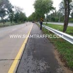 ติดตั้งการ์ดเรล ทางหลวงหมายเลข 340 โรงพยาบาลสรรคบุรี - ชัยนาท