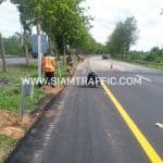 ติดตั้งการ์ดเรล บนทางหลวงหมายเลข 340