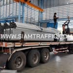 โรงงานผลิตการ์ดเรล ส่งไปติดตั้งบนทางหลวงหมายเลข 340