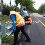 ติดตั้งการ์ดเรล บนทางหลวงหมายเลข 340 ตอนควบคุม 0402 ตอนโรงพยาบาลสรรคบุรี - ชัยนาท