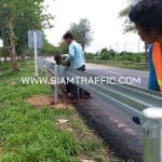 การ์ดเรล ติดตั้งบนเส้นทางระหว่างโรงพยาบาลสรรคบุรี - ชัยนาท