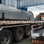 Guard rail บนทางหลวงหมายเลข 1155 ตอนควบคุม 0102 ตอน ทรายกาด - บ้านลุง ปริมาณงาน 2,388 เมตร