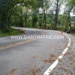 Guardrail ติดตั้งบนทางหลวงหมายเลข 1217 ตอน ปากห้วยอ้อย - วังปึ้ง