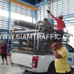 โรงงานผลิตการ์ดเรล ปลายทางจังหวัดชุมพร