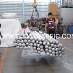 เสาราวเหล็กลูกฟูก ขนาด 4" x 2 ม. ปลายทางหมวดการทางโคกสำโรง จังหวัดลพบุรี