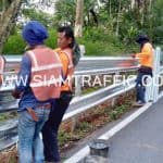 การติดตั้ง ราวกันอันตราย ทางหลวงหมายเลข 1388 ตอน ห้วยน้ำขุ่น - พระตำหนักดอยตุง ปริมาณงาน 847 เมตร การติดตั้ง ราวกันอันตราย ทางหลวงหมายเลข 1388 ตอน ห้วยน้ำขุ่น - พระตำหนักดอยตุง ปริมาณงาน 847 เมตร