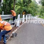 ราวกั้นถนน ทางหลวงหมายเลข 1388 ตอน ห้วยน้ำขุ่น - พระตำหนักดอยตุง ปริมาณงาน 847 ม. ราวกั้นถนน ทางหลวงหมายเลข 1388 ตอน ห้วยน้ำขุ่น - พระตำหนักดอยตุง ปริมาณงาน 847 ม.