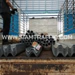 ราวเหล็กกั้นถนน และเสา ส่งไป จ.ตาก