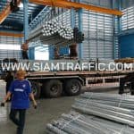 ราวกันอันตราย ทางหลวงหมายเลข 23 ปริมาณงาน 2,592 ม.