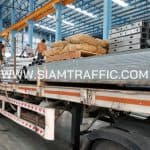 ราวกันตกถนน ทางหลวงหมายเลข 23 ปริมาณงาน 2,592 ม.