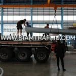 ราวกันอันตราย ทางหลวงหมายเลข 23 ปริมาณงาน 2,592 เมตร