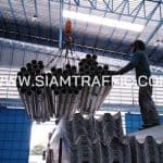 การ์ดเรล กรมทางหลวง ปลายทาง อ.งาว จ.แพร่