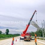 ป้ายจราจรแบบแขวนสูง ทางหลวงพิเศษหมายเลข 7 ตอน พัทยา - มาบตาพุด