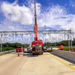 ป้ายมอเตอร์เวย์ ติดตั้งบนทางหลวงพิเศษหมายเลข 7 ตอน พัทยา - มาบตาพุด