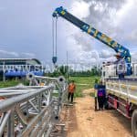 ป้าย overhead ติดตั้งบริเวณเส้นทางจากพัทยา - มาบตาพุด ปริมาณงานรวม 886.45 ตารางเมตร