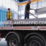 การ์ดเรล ถนน ปลายทางแขวงทางหลวงเพชรบุรี